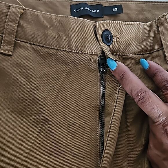 Club Monaco Men's Casual Khaki Pants Size 33 - Picture 9 of 16